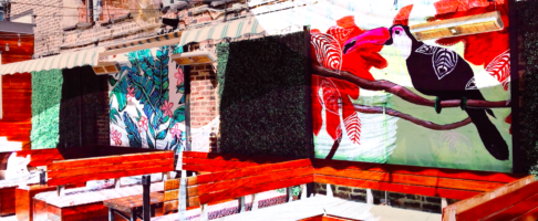 The Panasonic Au-EVA1 Cinema Camera captures images of Cynthia Berg's painting.