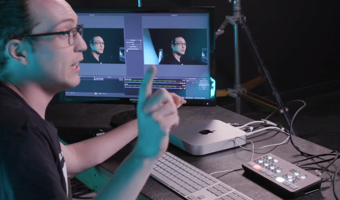 Mike review our Blackmagic Atem Mini live streaming switcher setup.