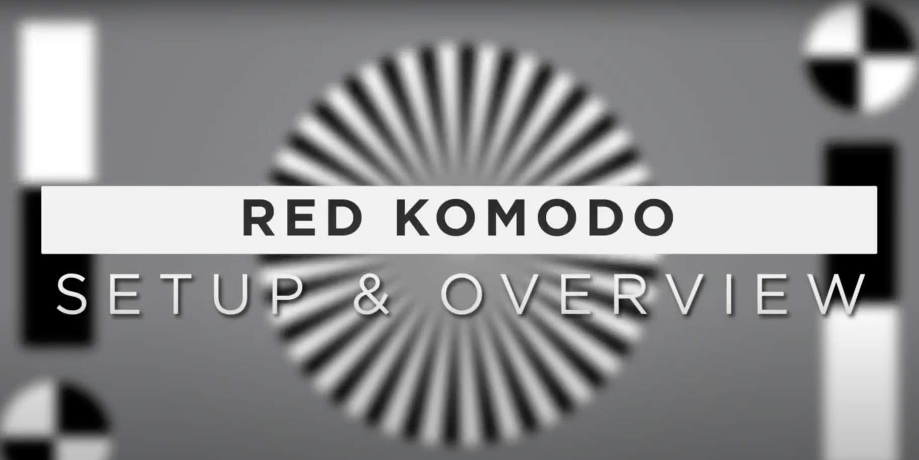 Red Komodo Setup and Overview This image is the title graphic of the Red Komodo Setup and Overview video.